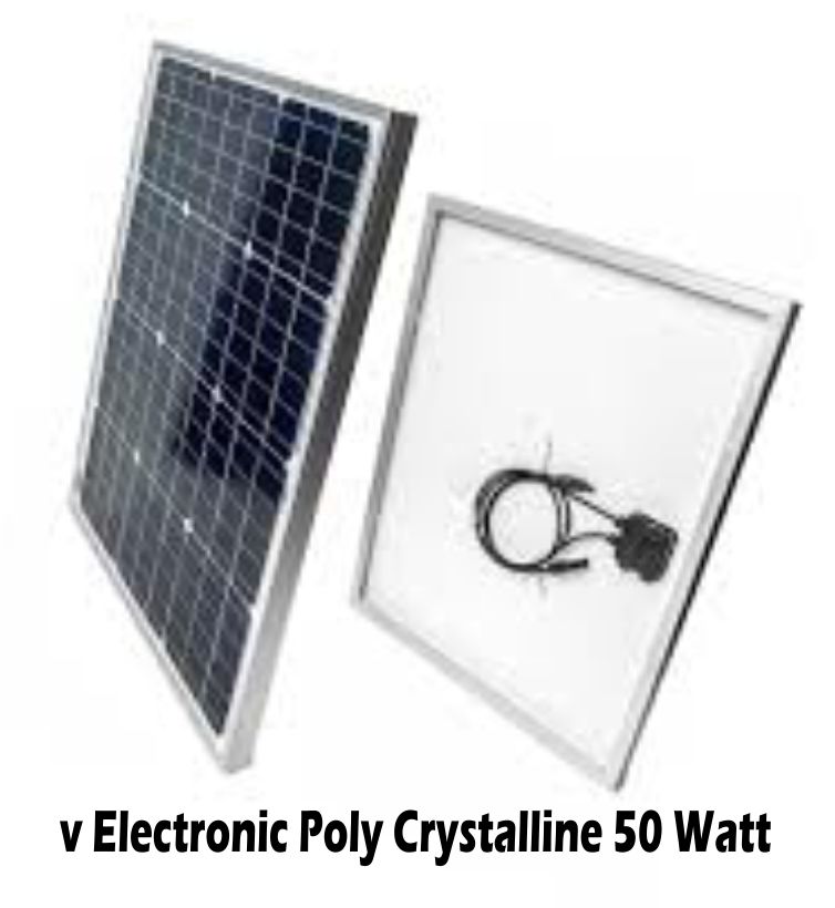 v Electronic Poly Crystalline 50 Watt